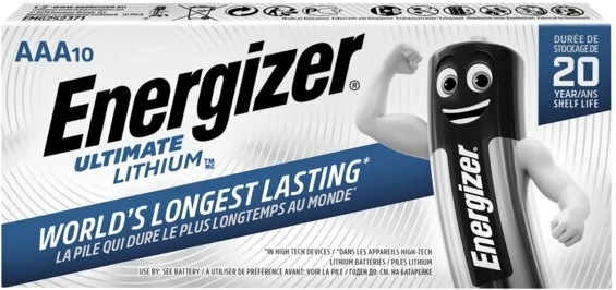 Energizer Ultimate Lithium AAA batterie al litio 10 pz