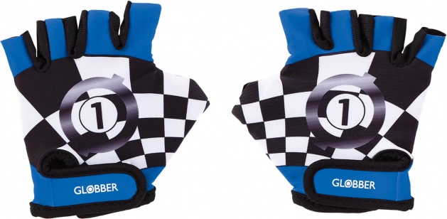 Guanti per bambini Globber Navy Blue Racing XS