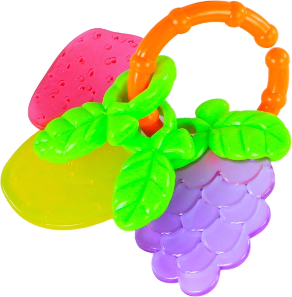 Sonaglino e mordicchiatore a forma di frutta per neonati