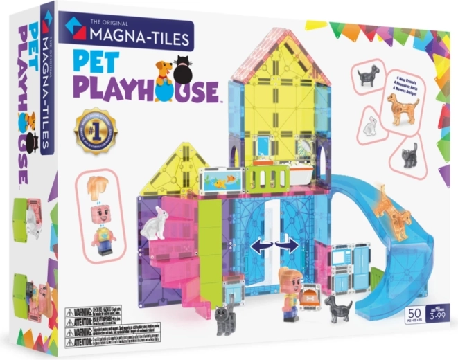 Magna-Tiles casetta per animali domestici 50 pezzi