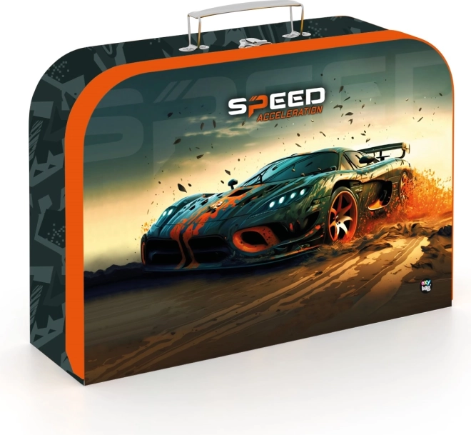 Valigetta laminata per bambini Auto 34 cm