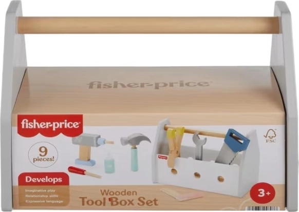 Scatola degli attrezzi Fisher-Price in legno
