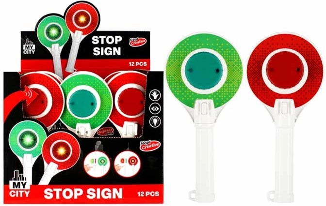 Paletta della polizia con luce