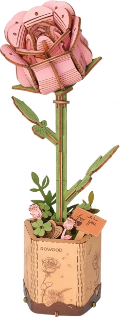 Puzzle 3D in legno rosa ROBO TIME