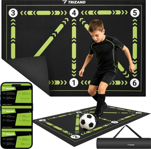 Tappetino da allenamento per calcio Trizand 60 × 90 cm