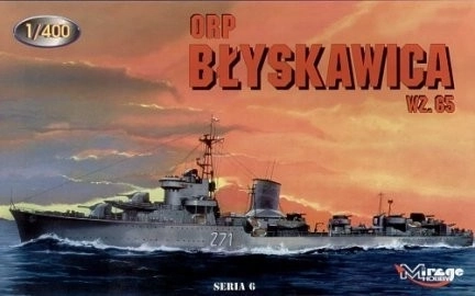 Modello in plastica ORP Błyskawica wz. 65