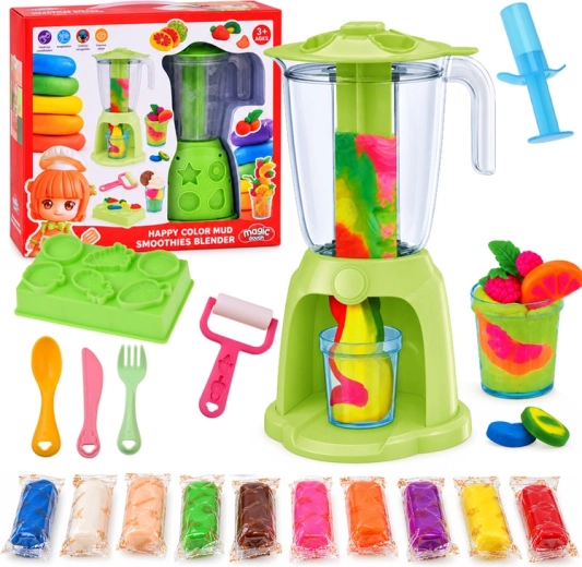 Set creativo di pasta modellabile con frullatore per cocktail e dessert, 10 colori