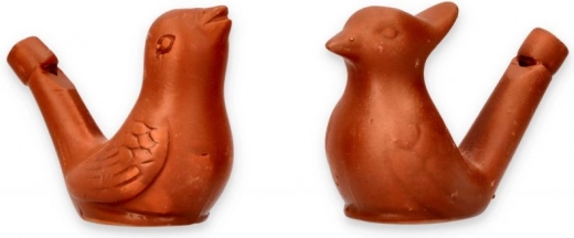 Fischietto per uccelli in ceramica set
