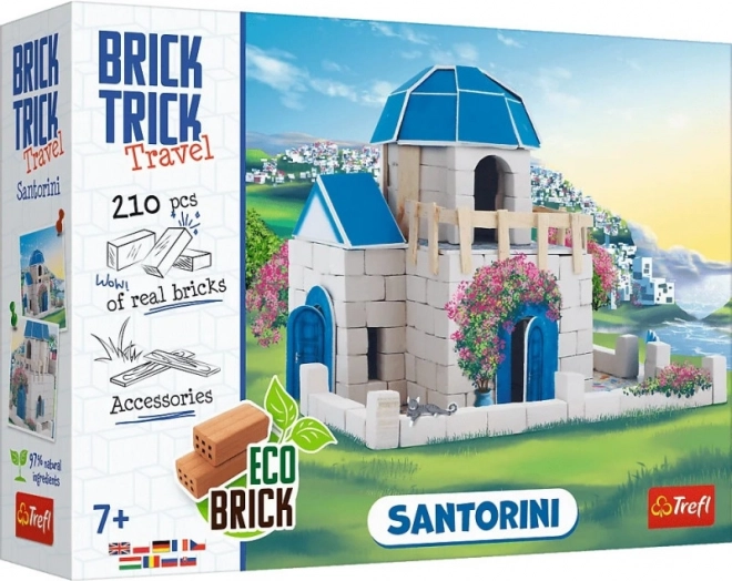 Set di costruzione in mattoni BRICK TRICK Travel Santorini, oltre 210 pezzi