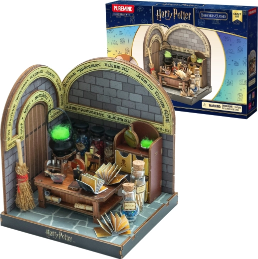 Puremind Harry Potter modello 3D in legno da assemblare – aula di Pozioni (diorama fai da te)