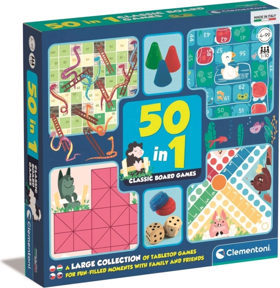Set di giochi da tavolo classici 50 in 1 CLEMENTONI