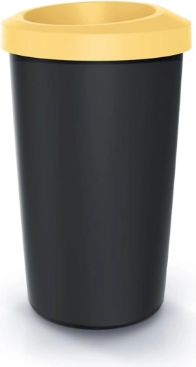 Pattumiera Compacta R Drop 35 l con coperchio giallo