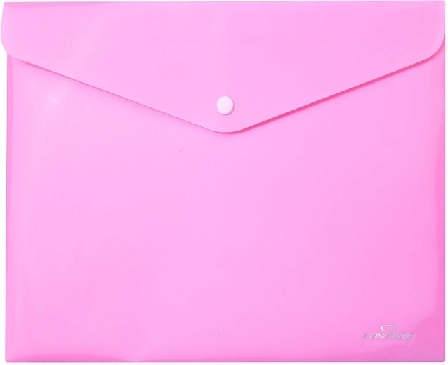 Cartelle portadocumenti con bottone A5 rosa pastello CONCORDE