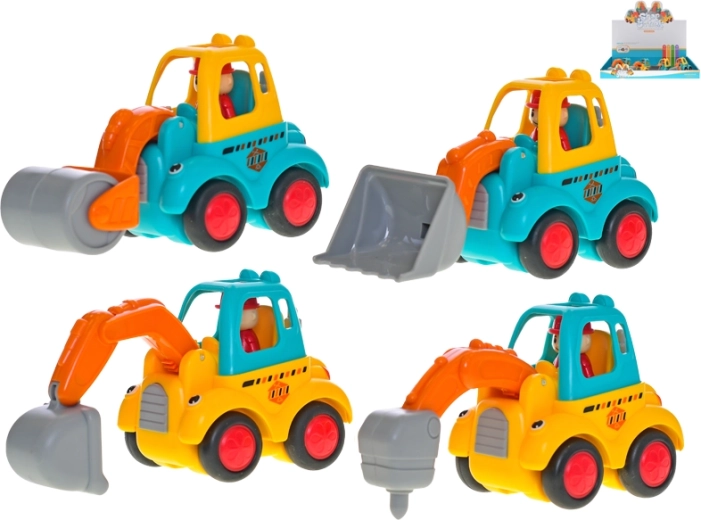 Allegra macchinina da cantiere a inerzia 10 cm