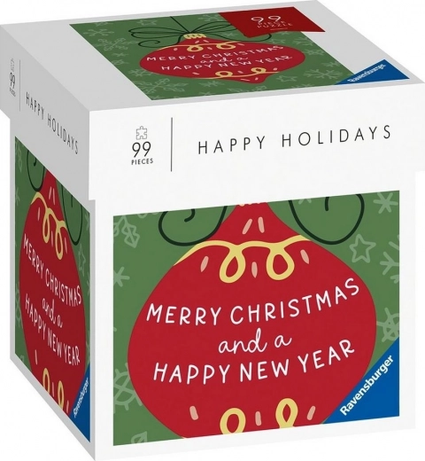 RAVENSBURGER Puzzle Happy Holidays: Buon Natale e felice anno nuovo 99 pezzi