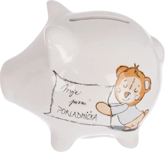 Salvadanaio in ceramica per bambini «La mia prima piccola…»