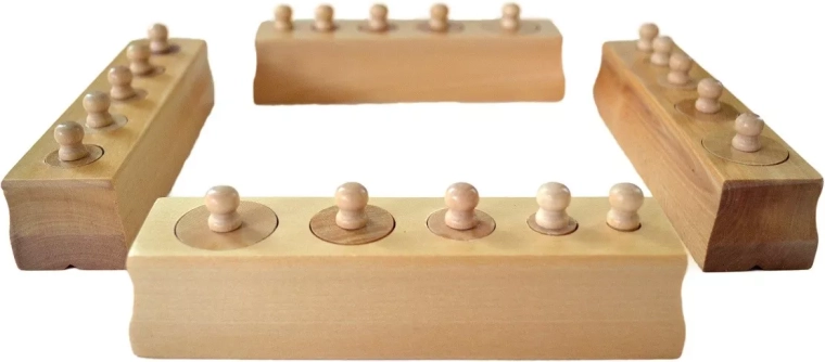 Cilindri Montessori con pomelli – versione ridotta - 1 pezzo