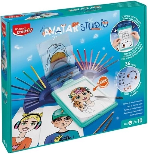 Creativ Avatar Studio – tavoletta da disegno retroilluminata per creare avatar