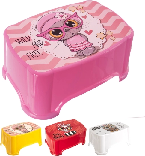 Sgabellino per bambini in plastica Cute, portata 80 kg, assortito