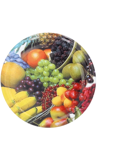 Set di coperchi per conserve 66 mm con motivo banana (10 pz)