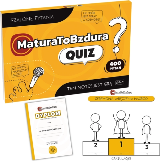 Gioco a quiz per feste Matura To Bzdura di Trefl