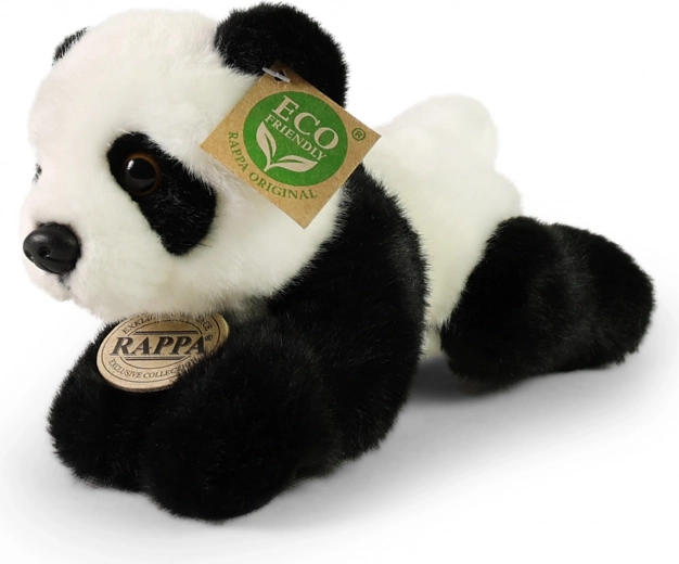 Panda di peluche sdraiata 20 cm ECO‑FRIENDLY RAPPA