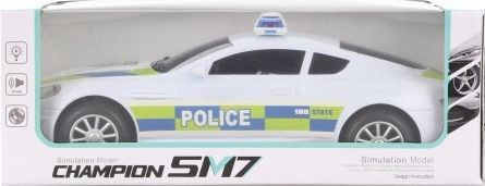 Auto della polizia con luci e suoni, a urto