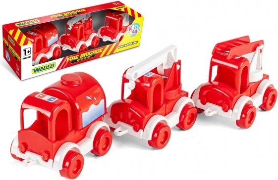 Set di 3 macchinine Kid Cars – servizio di soccorso dei vigili del fuoco