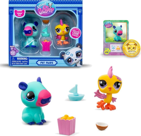 Hasbro Littlest Pet Shop Pet Jungle set di personaggi e accessori