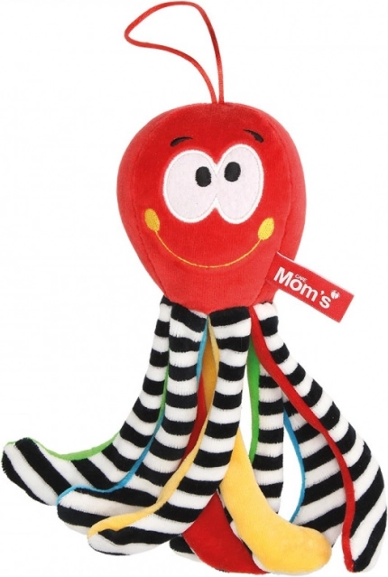 Mini piovra sensoriale con campanellino rossa – Mom's Care