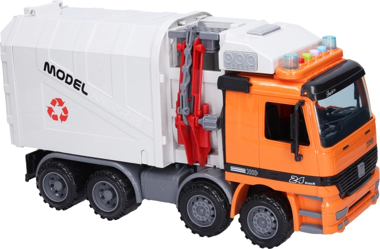 Camion della spazzatura con effetti luminosi e sonori