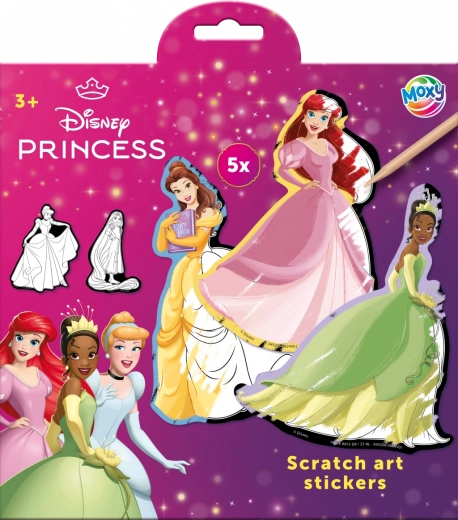 Stickers da grattare Disney Principesse 5 pezzi