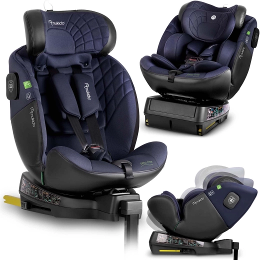 Seggiolino auto per bambini Nukido Aero Line 40–150 cm i-Size, girevole, ISOFIX