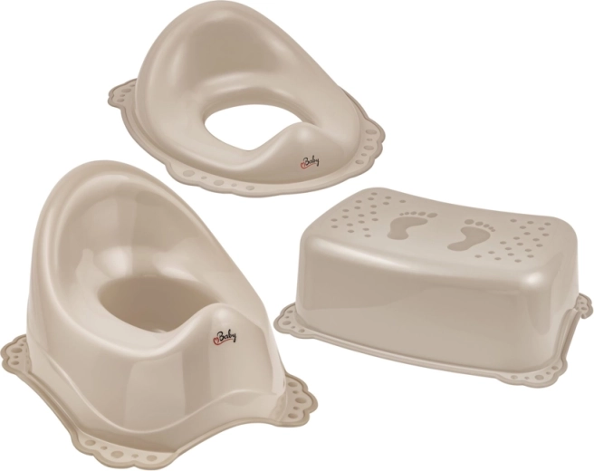 Set toilette antiscivolo Maltex Classic beige