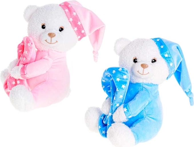 Orsetto di peluche con sonaglio 15 cm