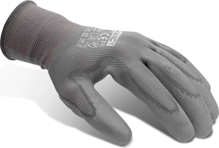Guanti da montaggio con palmo in poliuretano L