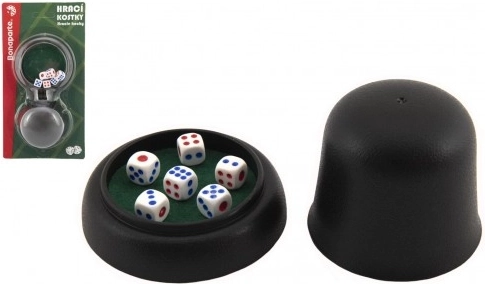 Dadi da gioco TEDDIES 6 pz con bicchierino