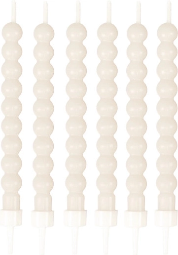 Candele decorative per torta a forma di perle