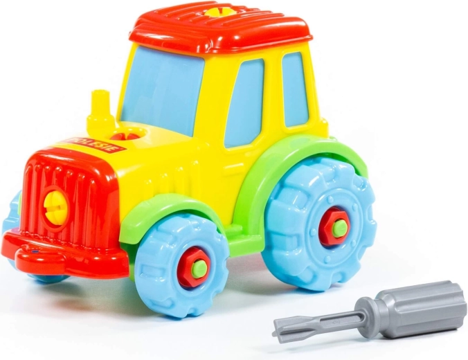 Kit da costruzione smontabile a forma di trattore, 20 pezzi