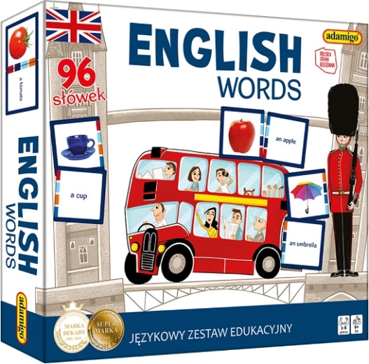 Carte didattiche di lingua English Words
