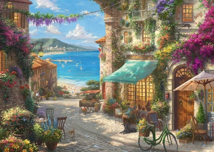 Norimpex Dipingere con i numeri Città sul mare 40 × 50 cm