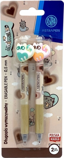 Astra penne cancellabili Gattina, set 2 pz