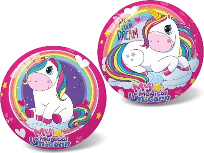 Palla per bambini con unicorno 14 cm