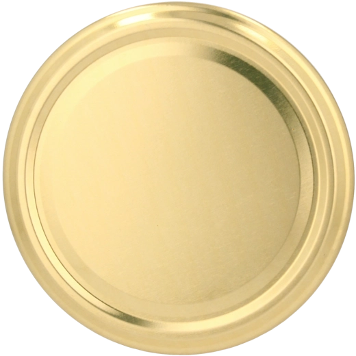 Set di 10 coperchi dorati per barattoli da conserva 82 mm, 4 filetti