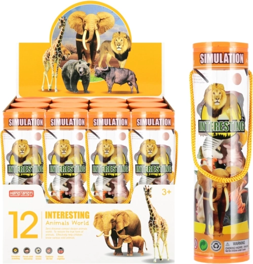 Animali selvatici nel tubo (12 pz)