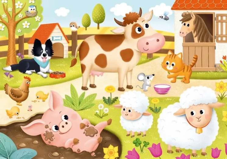 Puzzle Animali Domestici XL 15 pezzi DINO