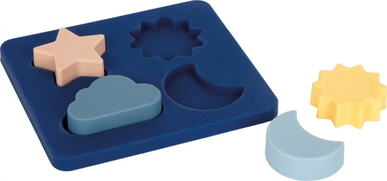 Puzzle in silicone per bambini small foot – sole, luna, stella e nuvoletta