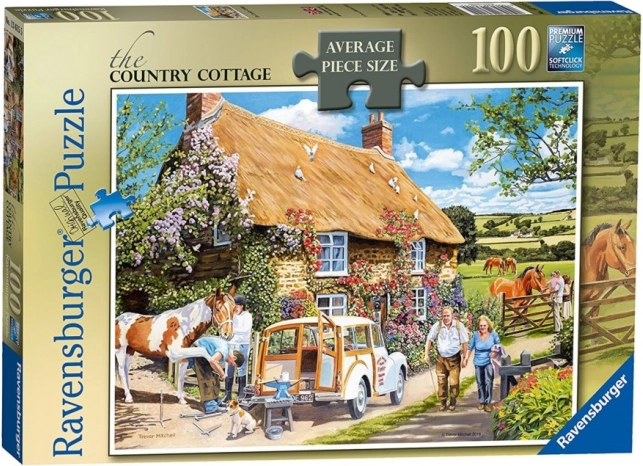 RAVENSBURGER Puzzle Casetta di campagna 100 pezzi