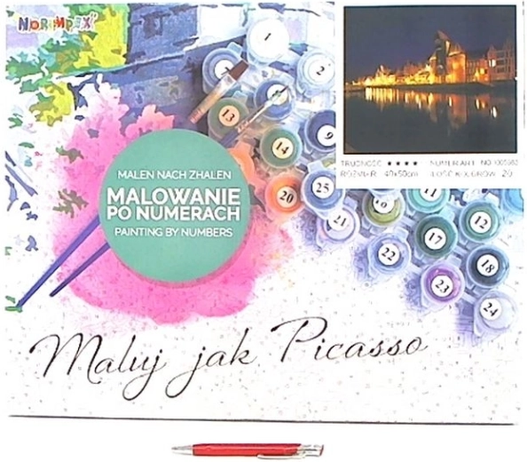 Pittura con i numeri Danzica – Motława