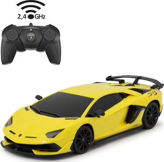 Jamara Lamborghini Aventador SVJ auto RC 1:24, gialla, 2,4 GHz